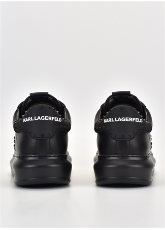 KARL LAGERFELD Siyah Erkek Deri Sneaker KAPRI MENS Stud Kounter Lo Lace_3