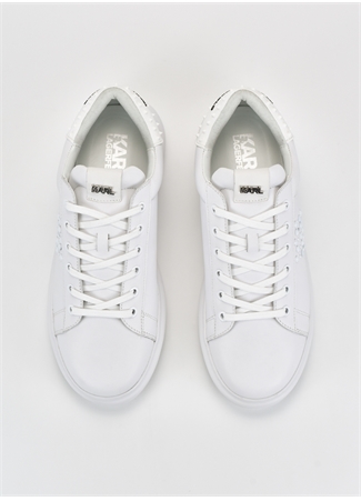 KARL LAGERFELD Beyaz Erkek Deri Sneaker KAPRI MENS Stud Kounter Lo Lace_2