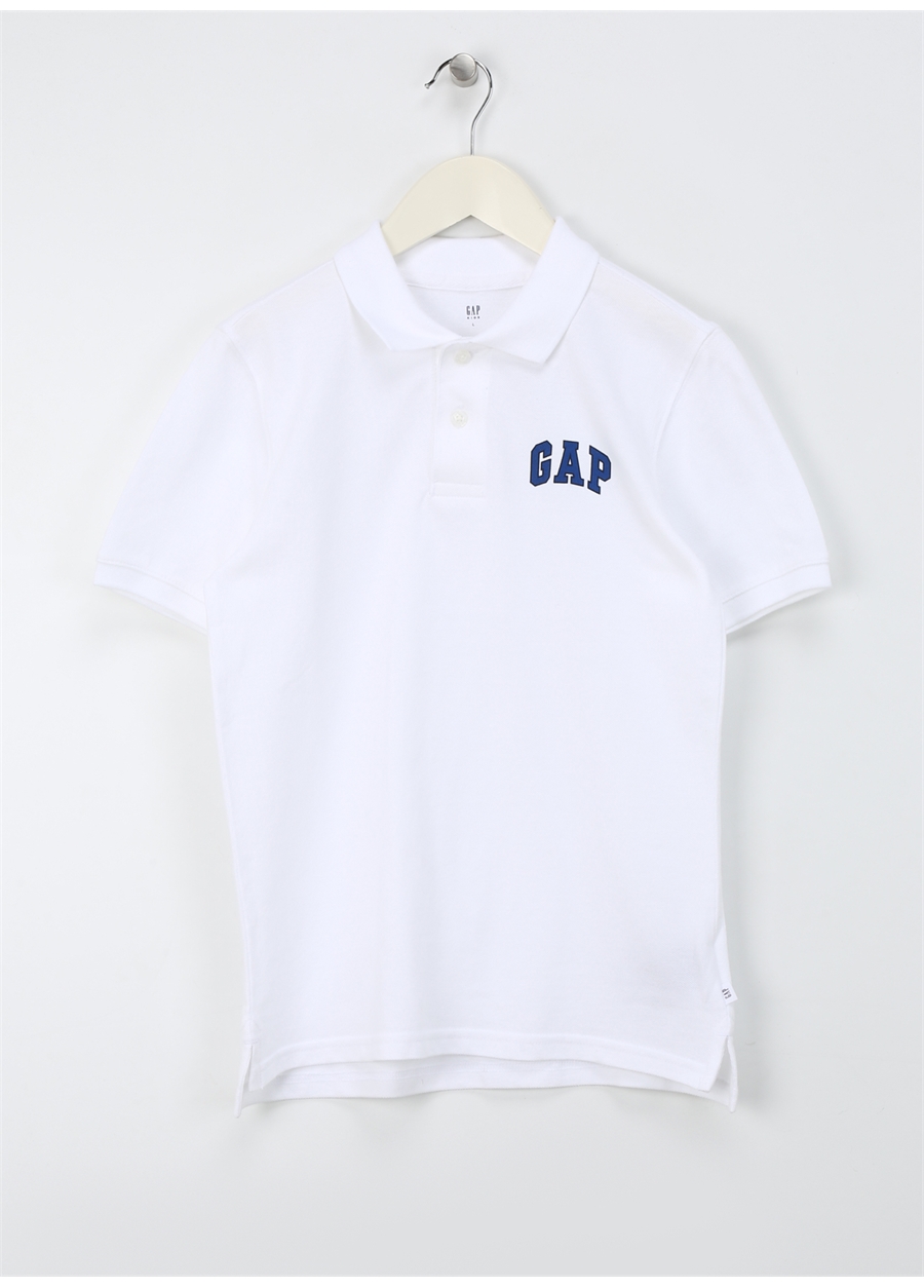 Gap Düz Beyaz Erkek Polo T-Shirt 843607001