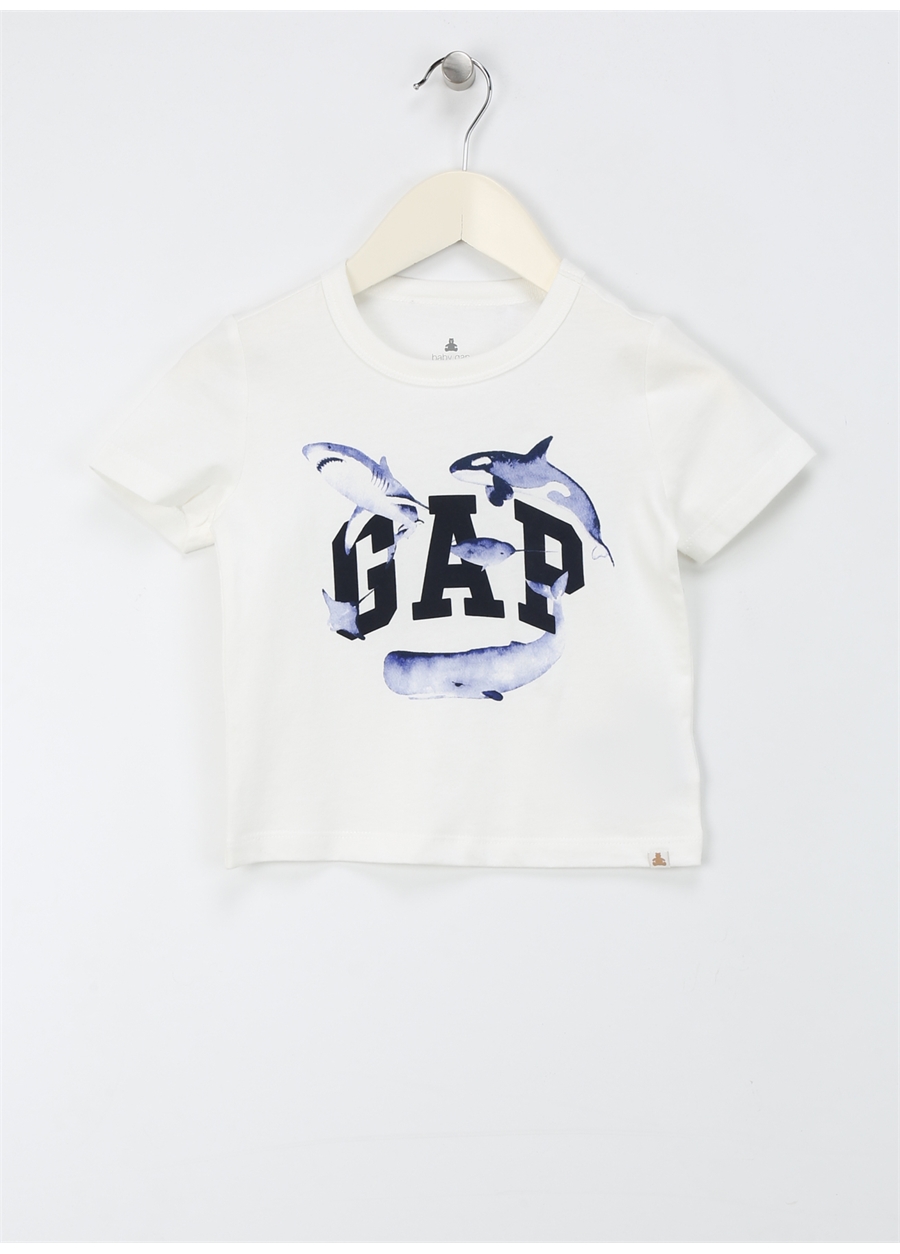 Gap Baskılı Beyaz Erkek T-Shirt 886967003