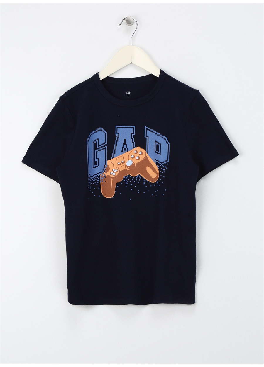 Gap Baskılı Lacivert Erkek Çocuk T-Shirt 885810