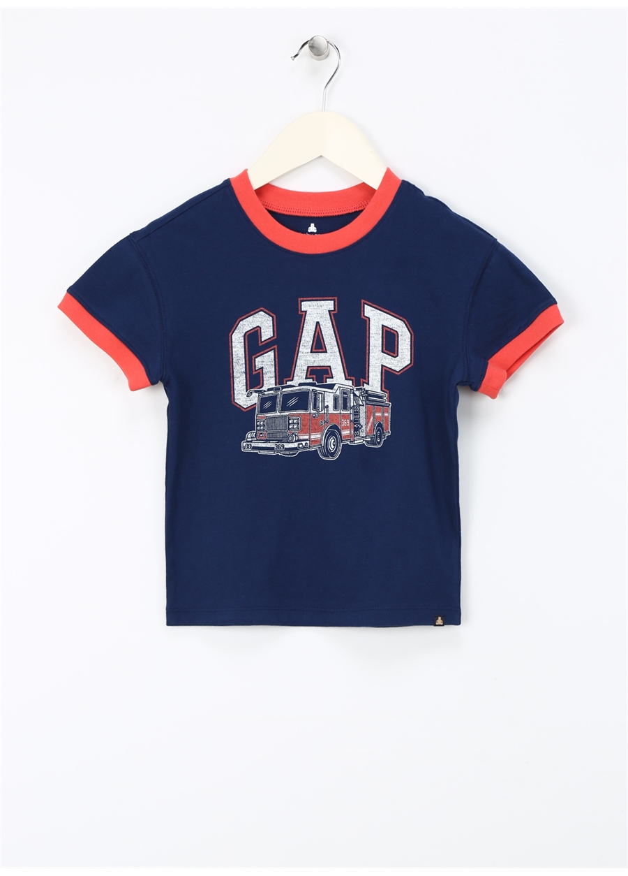 Gap Baskılı Lacivert Erkek T-Shirt 886990001