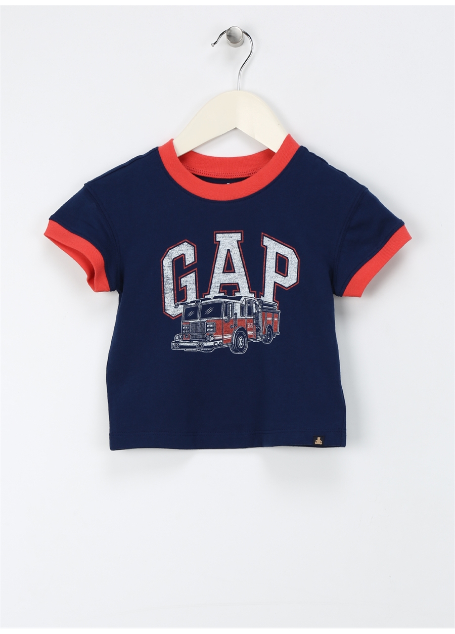 Gap Baskılı Lacivert Erkek T-Shirt 886990001