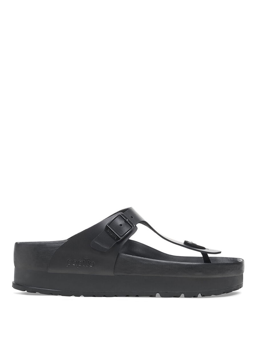 Birkenstock Siyah Kadın Deri Terlik GIZEH 1026874_0