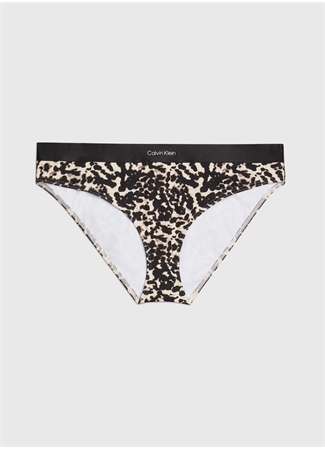 Calvin Klein Bej - Siyah Kadın Bikini Alt BIKINI-PRINT KW0KW024900GM_0