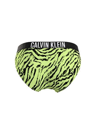 Calvin Klein Yeşil - Siyah Kadın Bikini Alt BIKINI-NYLON KW0KW023370IC_4