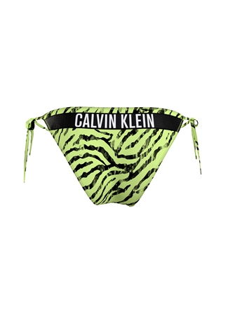 Calvin Klein Yeşil - Siyah Kadın Bikini Alt STRING SIDE TIE-PRINT KW0KW023360IC_4