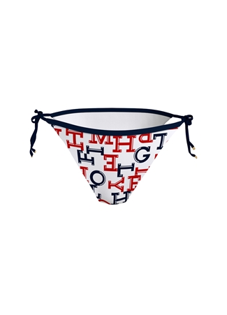 Tommy Hilfiger Lacivert - Beyaz - Kırmızı Kadın Bikini Alt CHEEKY STRING SIDE T, 0K4 UW0UW0531_0