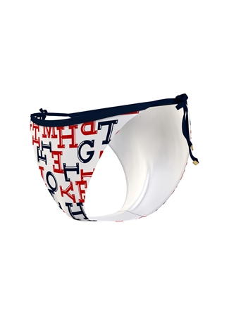 Tommy Hilfiger Lacivert - Beyaz - Kırmızı Kadın Bikini Alt CHEEKY STRING SIDE T, 0K4 UW0UW0531_1