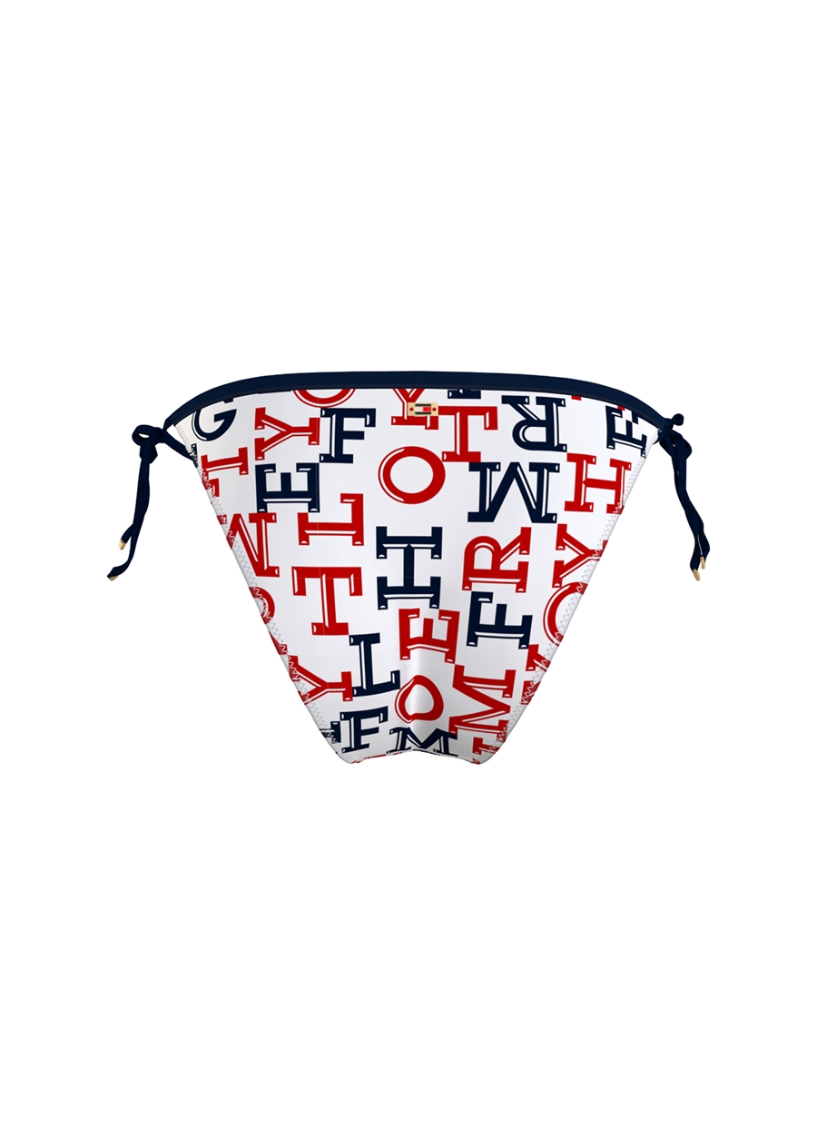 Tommy Hilfiger Lacivert - Beyaz - Kırmızı Kadın Bikini Alt CHEEKY STRING SIDE T, 0K4 UW0UW0531_4