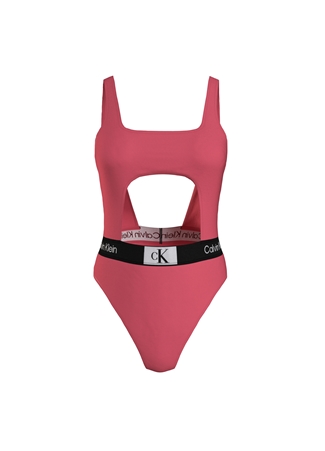 Calvin Klein Pembe Kadın Mayo CUT OUT ONE PIECE - RP KW0KW02357TB_0