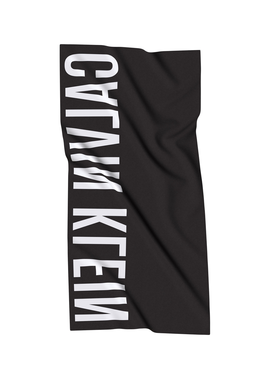 Calvin Klein Siyah Plaj Havlusu TOWEL KU0KU00117BEH_2