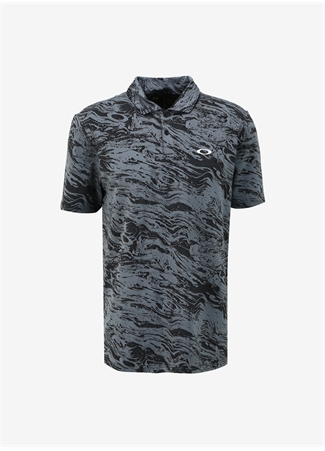 Oakley Yeşil - Siyah Erkek Normal Kalıp Desenli Polo T-Shirt FOA405491_OAKLEY DUALITY JACQUARD