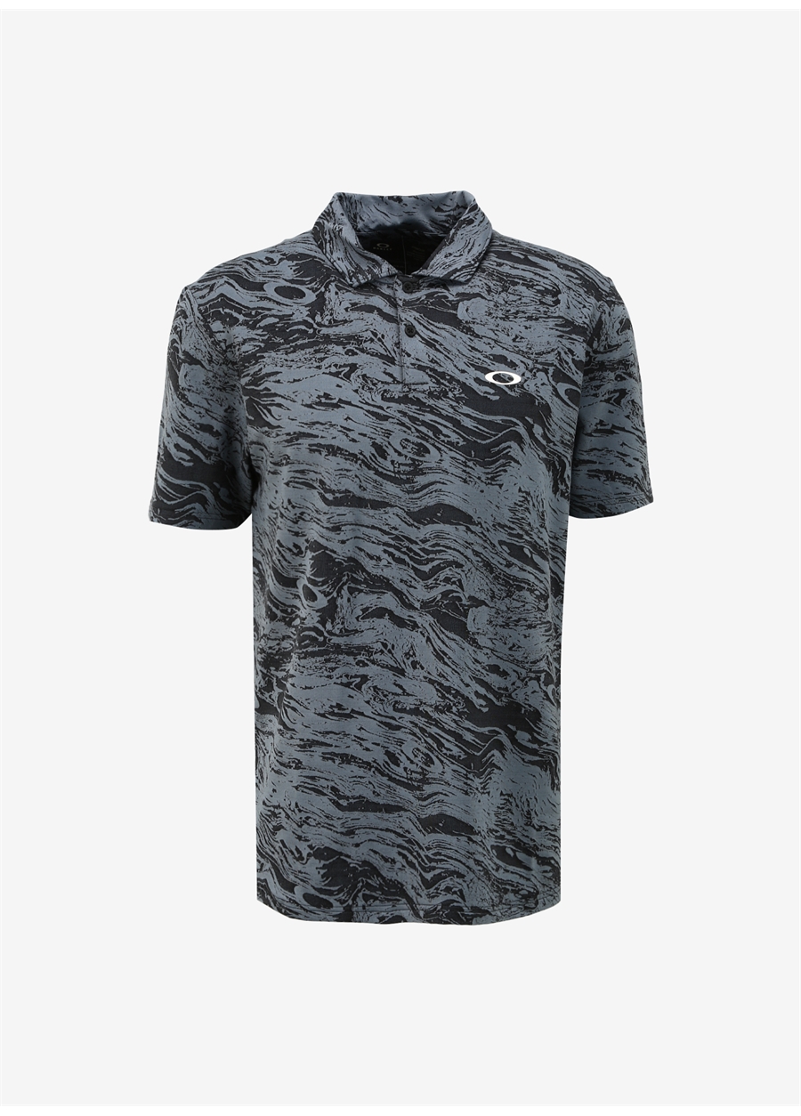 Oakley Yeşil - Siyah Erkek Normal Kalıp Desenli Polo T-Shirt FOA405491_OAKLEY DUALITY JACQUARD_0