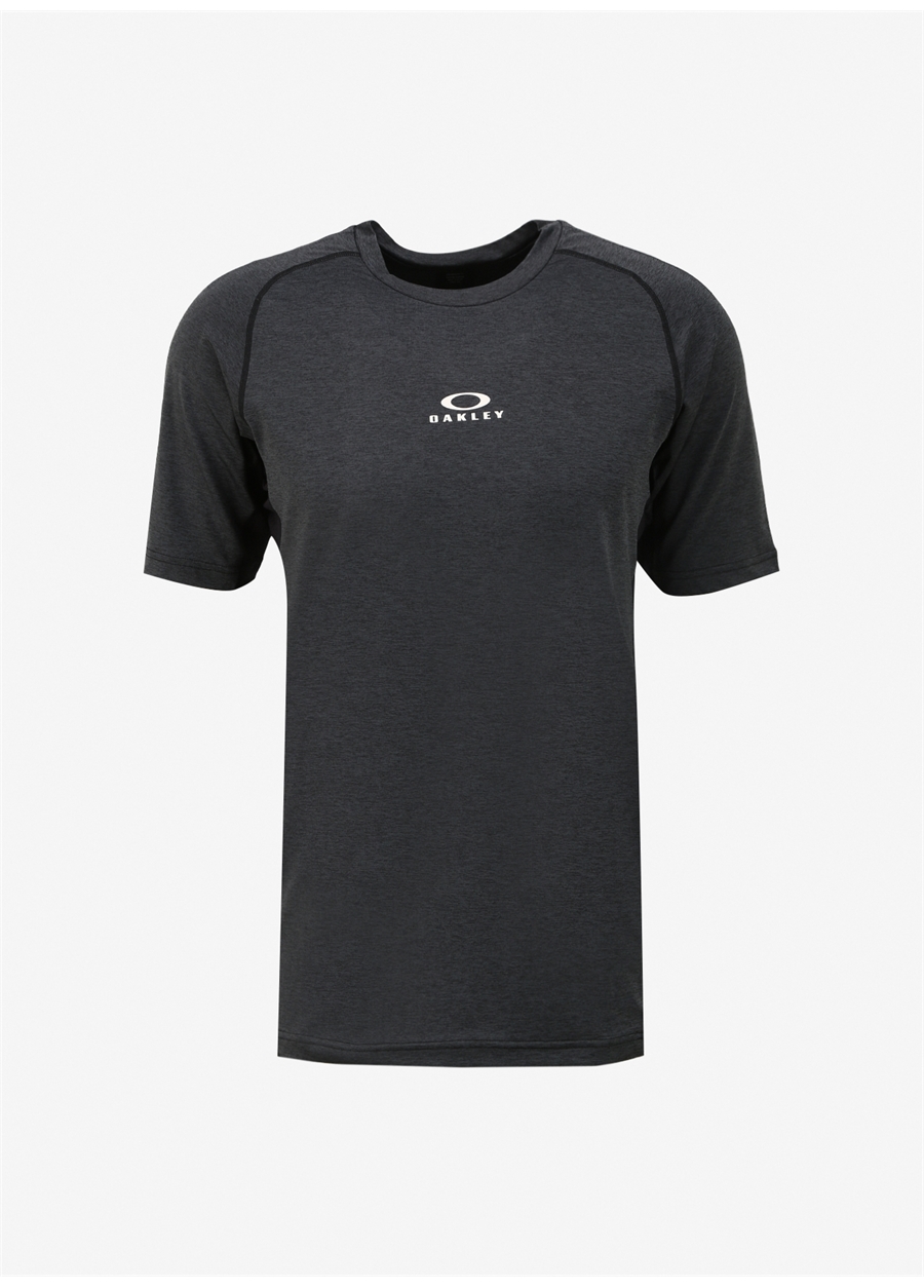 Oakley Siyah - Gri Erkek Bisiklet Yaka Normal Kalıp T-Shirt FOA403038_O FIT RC SS TEE_0