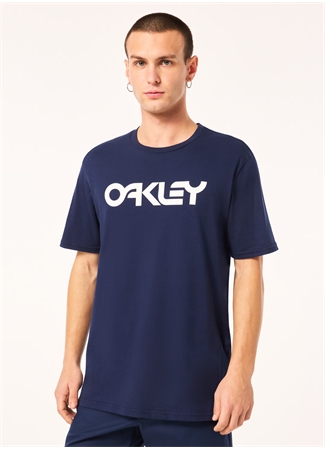 Oakley Lacivert Erkek Bisiklet Yaka Normal Kalıp Baskılı T-Shirt FOA404011_MARK II TEE 2.0_0