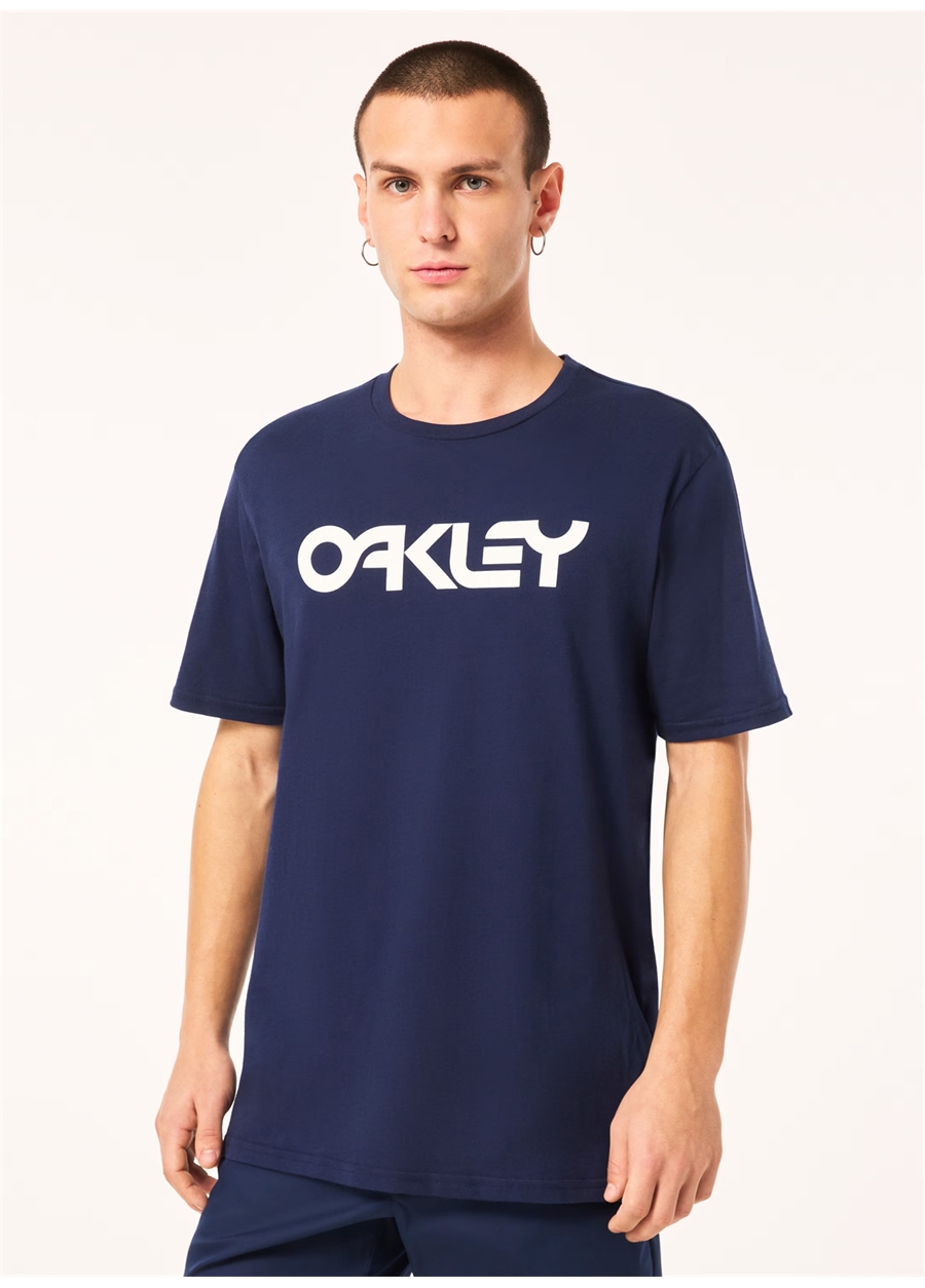 Oakley Lacivert Erkek Bisiklet Yaka Normal Kalıp Baskılı T-Shirt FOA404011_MARK II TEE 2.0_0