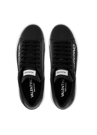 Valentino Siyah - Beyaz Erkek Deri Sneaker REY_3