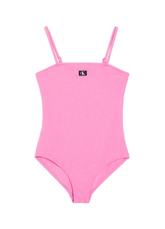 Calvin Klein Pembe Kız Çocuk Mayo KY0KY00081TOZ