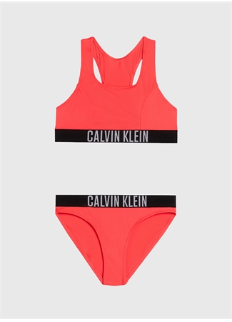 Calvin Klein Nar Çiçeği Kız Çocuk Bikini Takım