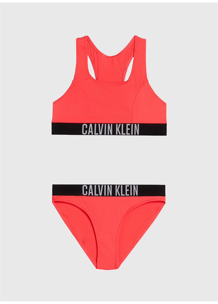 Calvin Klein Nar Çiçeği Kız Çocuk Bikini Takım_0