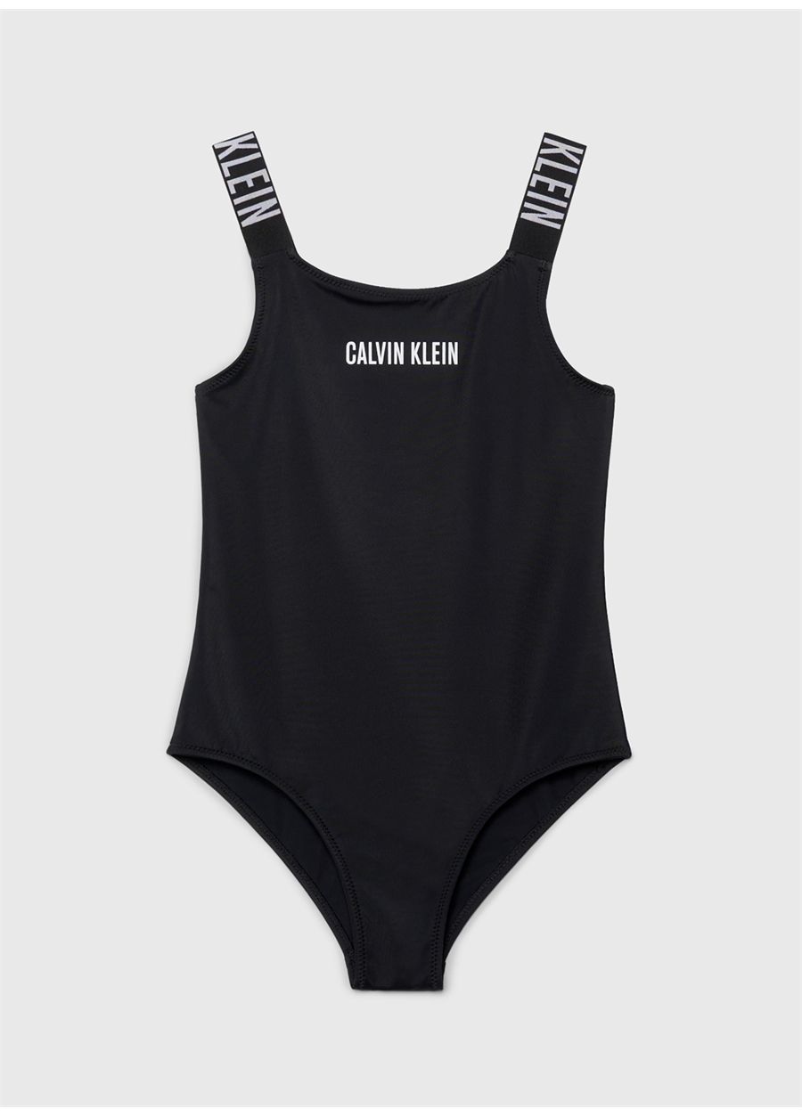 Calvin Klein Siyah Kız Çocuk Mayo KY0KY00057BEH_0