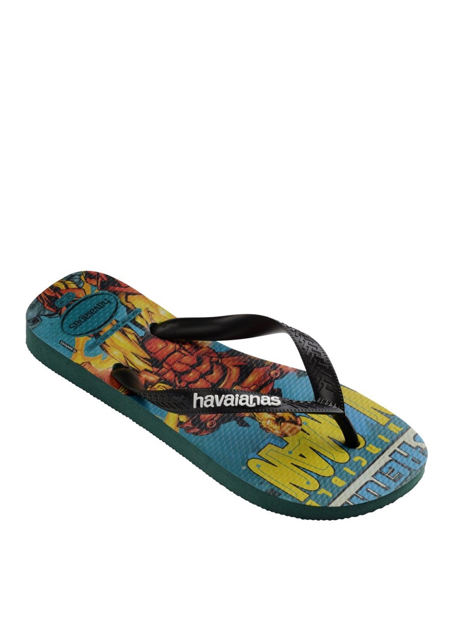 Havaianas Yeşil - Çok Renkli Erkek Plaj Terliği TOP MARVEL CLASSICS_1