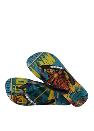 Havaianas Yeşil - Çok Renkli Erkek Plaj Terliği TOP MARVEL CLASSICS_3