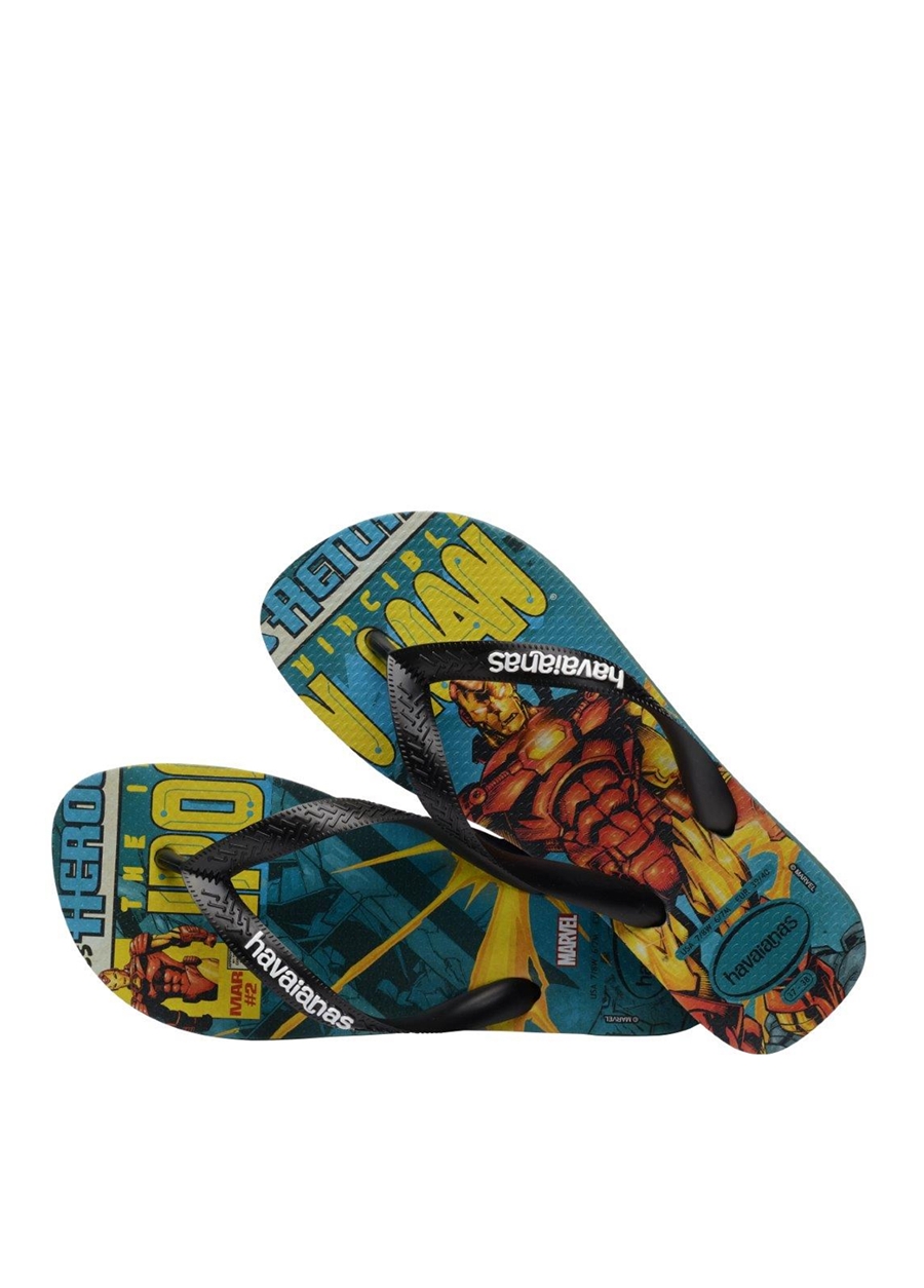 Havaianas Yeşil - Çok Renkli Erkek Plaj Terliği TOP MARVEL CLASSICS_3