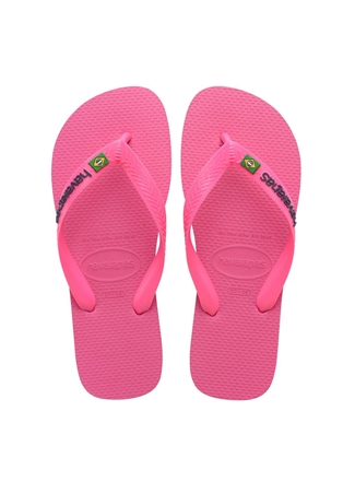 Havaianas Pembe Kadın Plaj Terliği BRASIL LOGO NEON