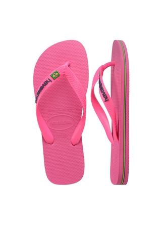 Havaianas Pembe Kadın Plaj Terliği BRASIL LOGO NEON_4