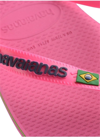 Havaianas Pembe Kadın Plaj Terliği BRASIL LOGO NEON_5