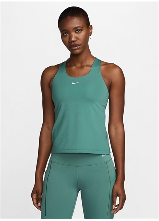 Nike Yeşil Kadın Yuvarlak Yaka Normal Kalıp Atlet DV9897-361 W NK DF SWOOSH BRA TANK