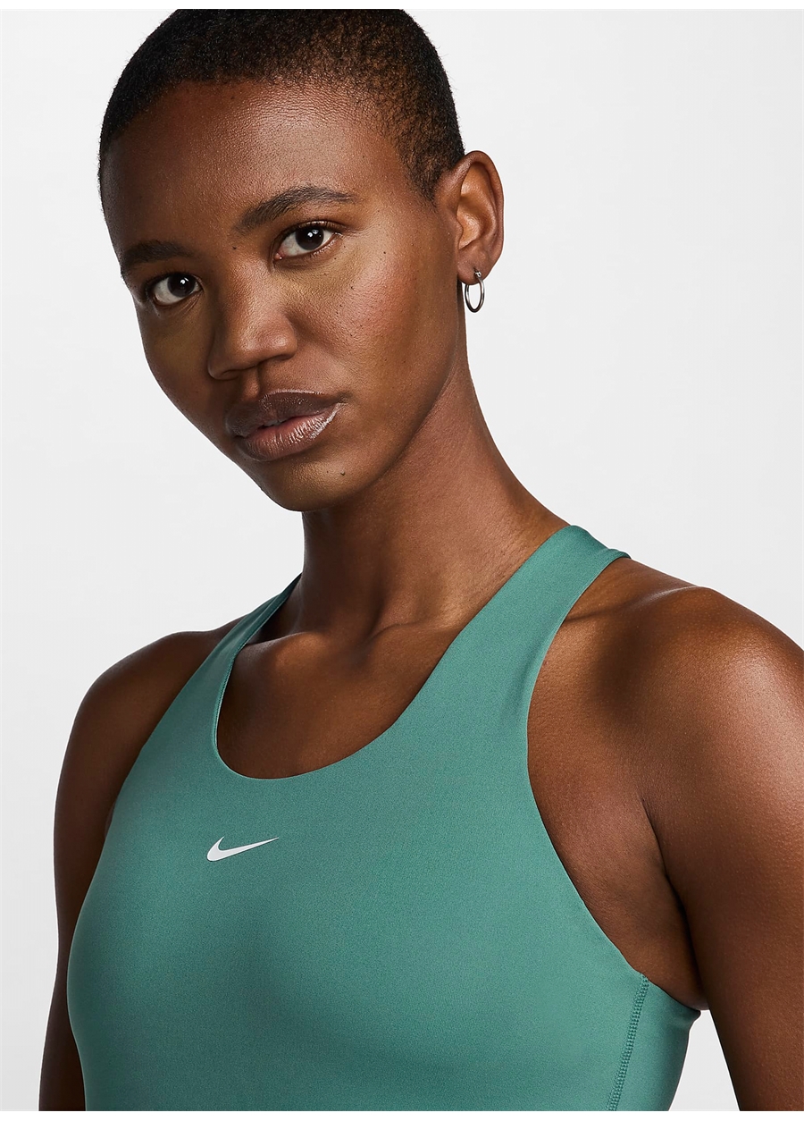 Nike Yeşil Kadın Yuvarlak Yaka Normal Kalıp Atlet DV9897-361 W NK DF SWOOSH BRA TANK_1