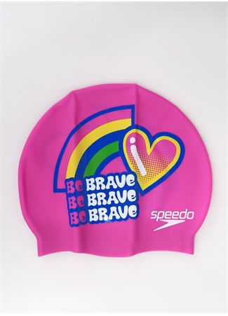 Speedo Pembe Bone 8-0838614636-SPEEDO SLOGAN PRT CAP_0