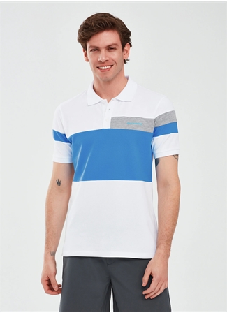 Skechers Beyaz Erkek Polo Yaka Normal Kalıp Polo T-Shirt S241196-100 Polo Shirt M Short Slee