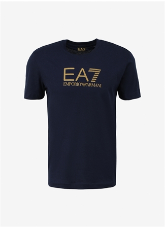 EA7 Bisiklet Yaka Lacivert Erkek T-Shirt 3DPT08PJM9Z