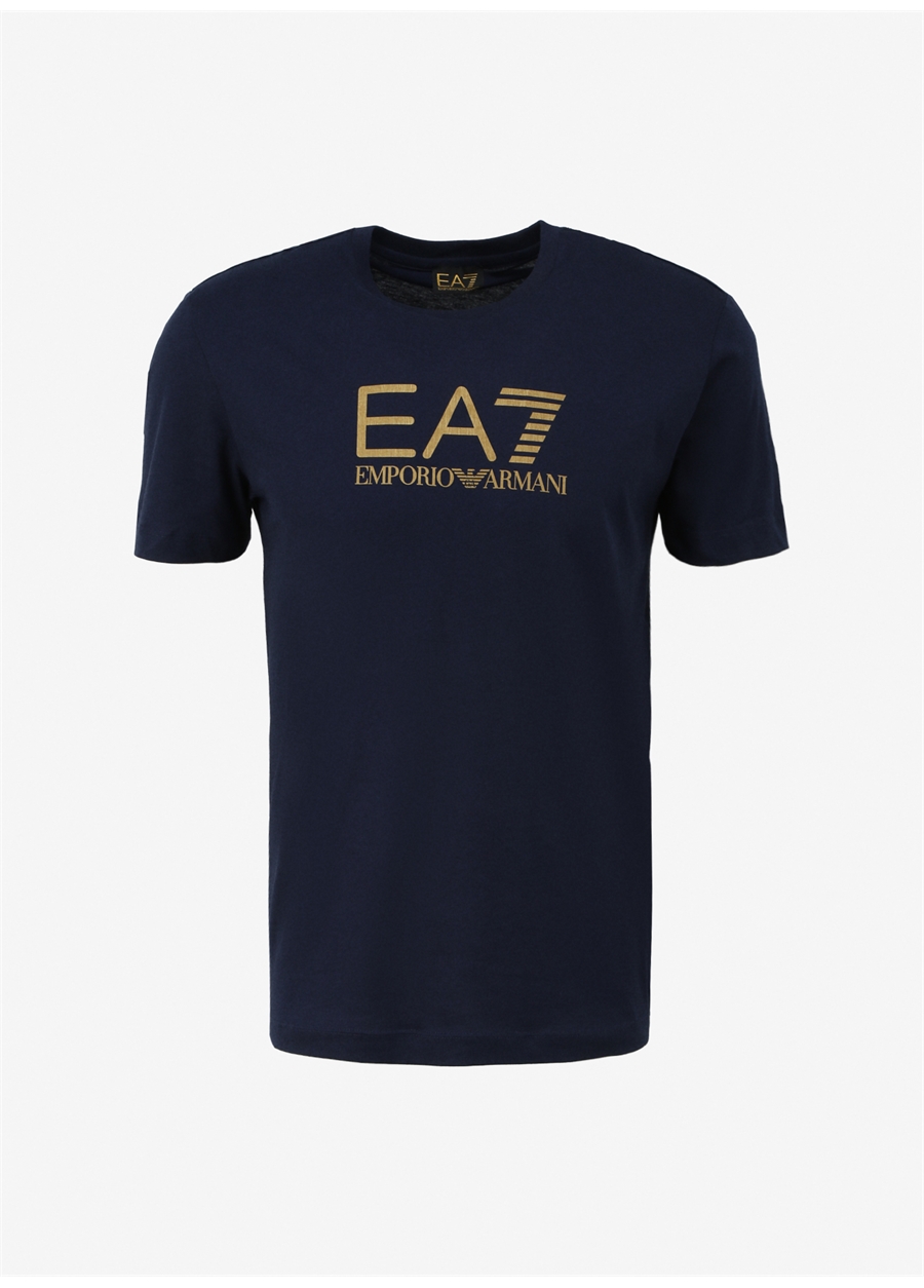 EA7 Bisiklet Yaka Lacivert Erkek T-Shirt 3DPT08PJM9Z_0