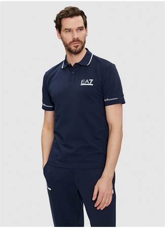 EA7 Lacivert Erkek Polo T-Shirt 3DPF19PJ04Z