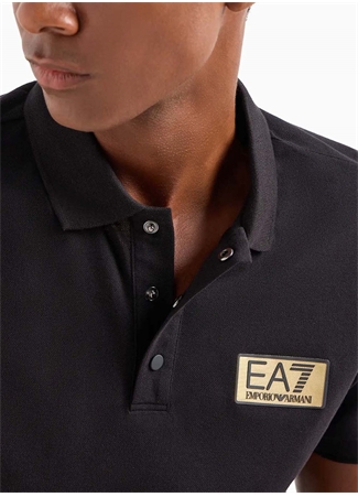 EA7 Siyah Erkek Polo T-Shirt 3DPF02PJ5AZ_2