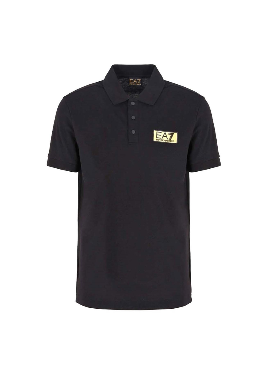 EA7 Siyah Erkek Polo T-Shirt 3DPF02PJ5AZ_4