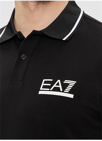 EA7 Siyah Erkek Polo T-Shirt 3DPF19PJ04Z_2