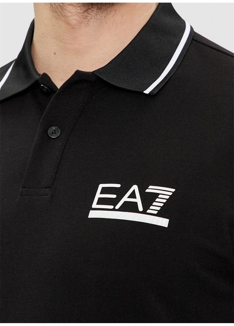 EA7 Siyah Erkek Polo T-Shirt 3DPF19PJ04Z_2