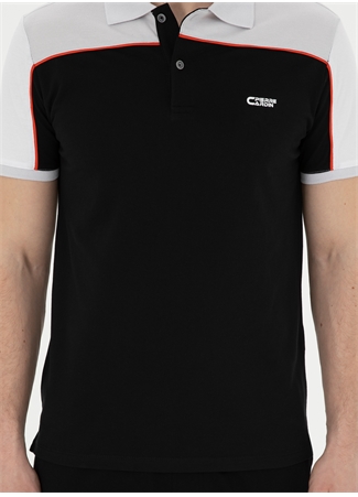 Pierre Cardin Baskılı Siyah Erkek Polo T-Shirt GUNOS_5