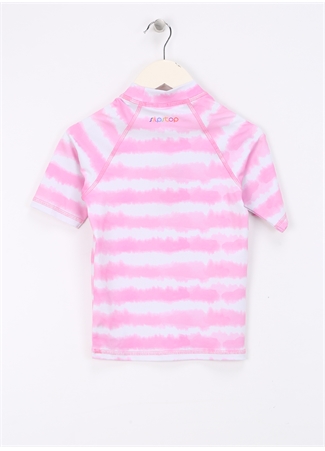 Slipstop Çizgili Pembe - Beyaz Kadın T-Shirt ST2412050023_1