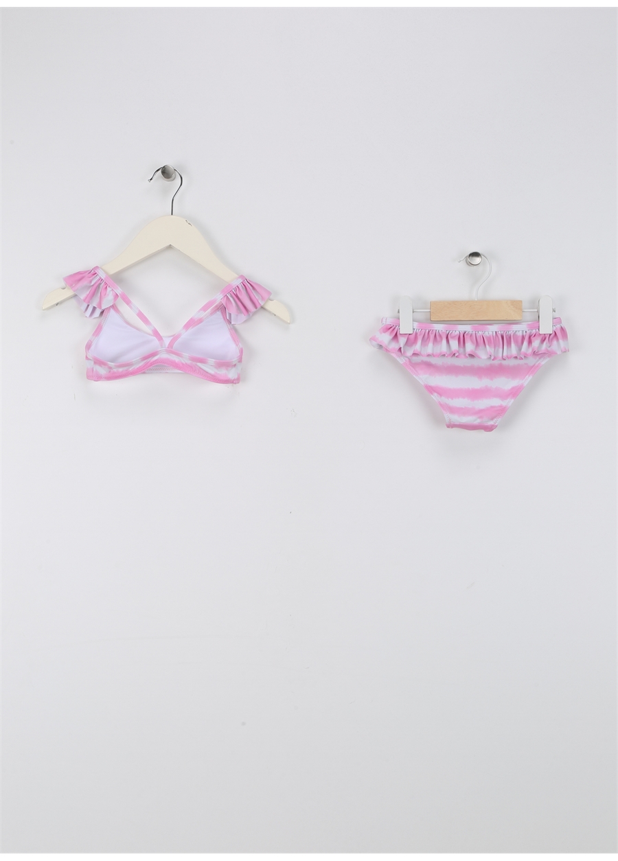 Slipstop Pembe - Beyaz Kadın Bikini Takım SB2412050125_1