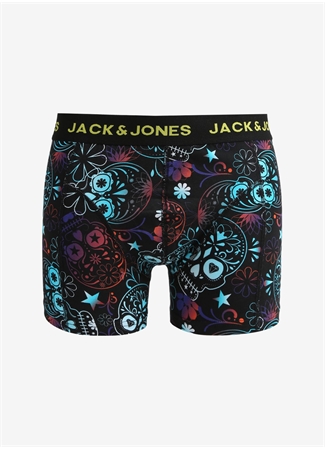 Jack & Jones Siyah Erkek Boxer 12262236_JACBLUE SKULL TRUNK TRY_0