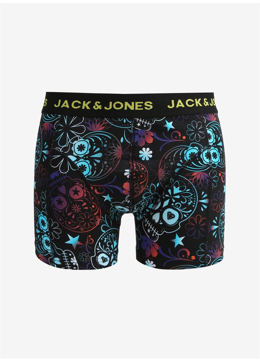 Jack & Jones Siyah Erkek Boxer 12262236_JACBLUE SKULL TRUNK TRY_0