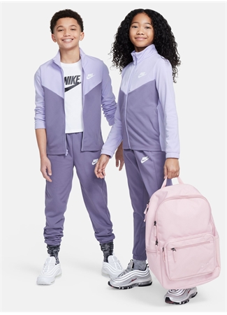 Nike Düz Lila Erkek Eşofman Takımı FD3067-515-K NSW TRACKSUIT POLY FZ