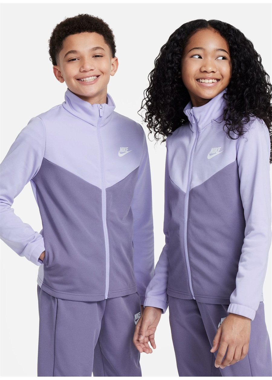 Nike Düz Lila Erkek Eşofman Takımı FD3067-515-K NSW TRACKSUIT POLY FZ_1